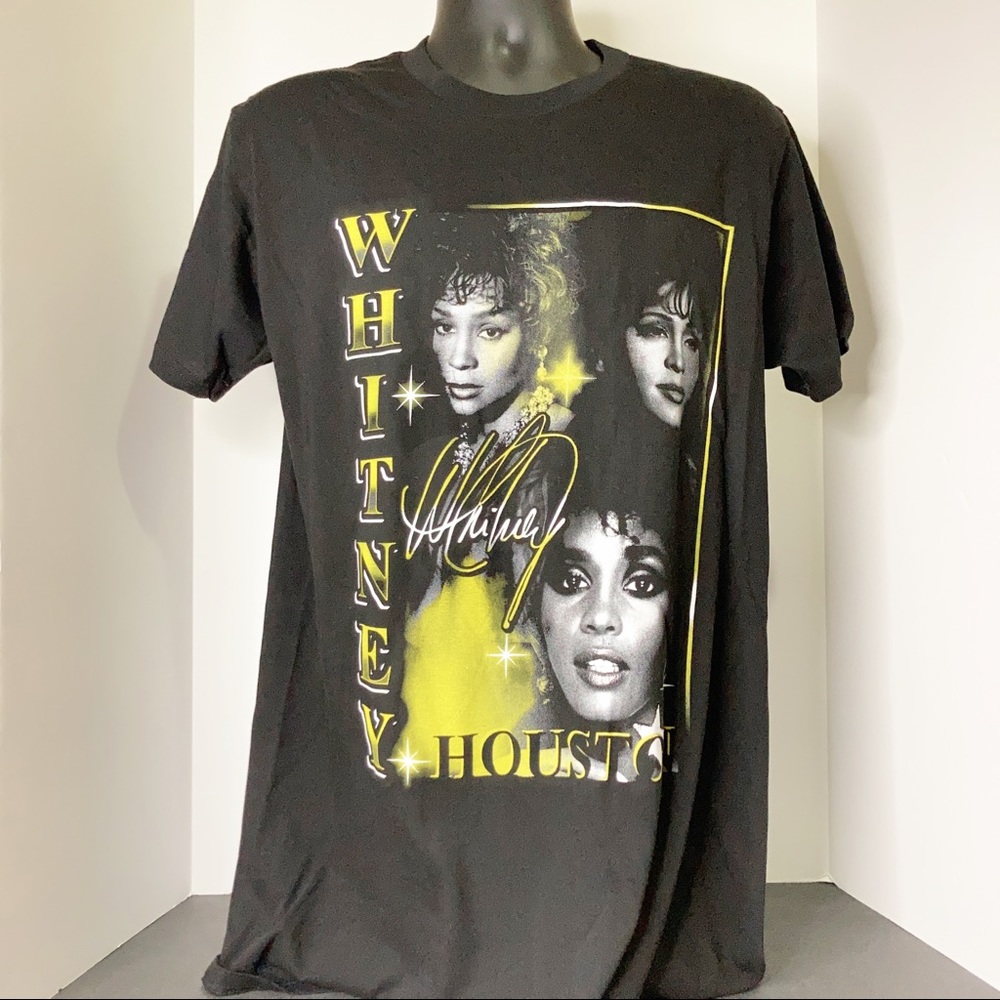 Whitney Houston Black & Gold TSHIRT